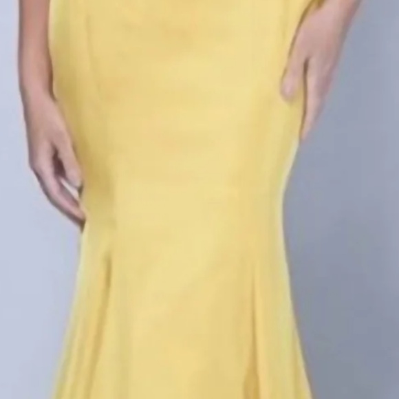 Bariano Victoria Sweetheart Strapless Gold Evening Gown - NWT - Picture 2 of 16